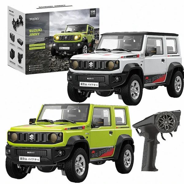 116 JIMNY RC CAR ROCK Crawler LED LED LIGHT SUONO SUONO OFFROUR CLASCING RTR Modelli proporzionali completi per ragazzi 240327