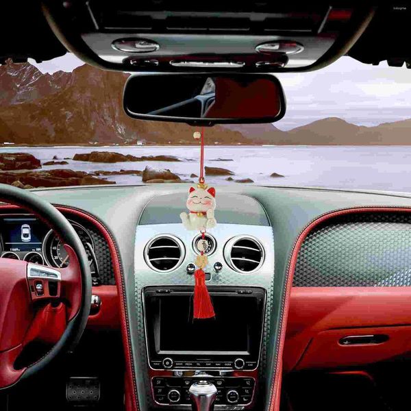 Dekorative Figuren Anhänger Keychain Fahrzeugautospiegel Dekoration Rückblick Accessoires Hängende Ornament Charme Dekorationen