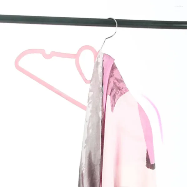 Sacos de armazenamento 10 PCs Roupas Caminhões Jaquetas de coração Vestido Casaco Casa de plástico Terno em forma de coração