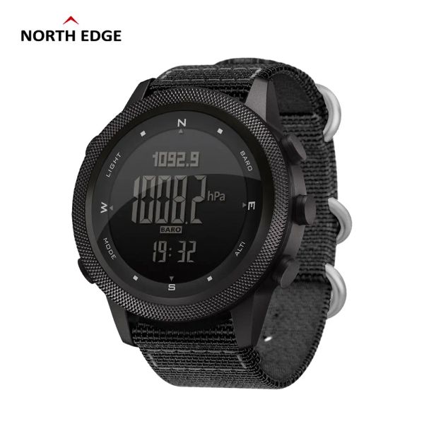 Relógios 2022 New North Edge Men Digital Smart Watch Apache46 Exército militar esportes à prova d'água de 50m Altímetro Barômetro Compass World Time