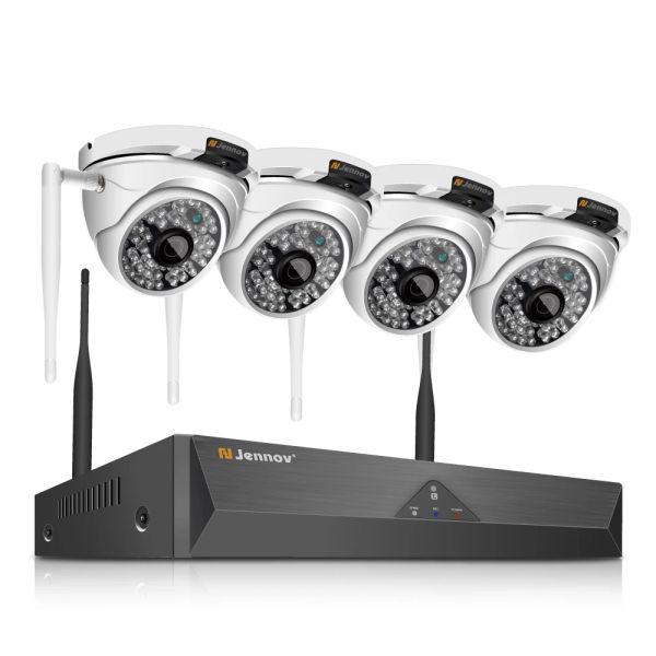 System 3MP HD Беспроводная открытая домашняя система IP -камеры Security System 5MP 8CH NVR WiFi CCTV SET Dome Video Surveillance Kit Night Vision