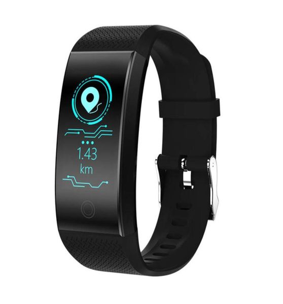 QW18 Smart Bracelet Watch Blood Axygen Cloxygen Harder Dative Monitor Monitor Ip67 Fitness Tracker Smart Brunewatch для iPhone ios Ando4393893