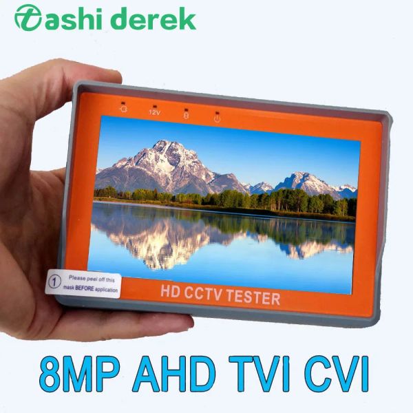 Display Mini AHD Câmera Monitor Design de pulso CVBS Analog de 8MP CMERA Tester Suporte AHD CVI TVI PTZ UTP Rede de CCTV Tester Three Models