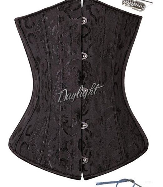 CincherTrainer 24 Training Stahl Knochenkorten Body Shaper Underbust Corset Plus Size Tailer Cincher Blackwhxhaxpw4641661