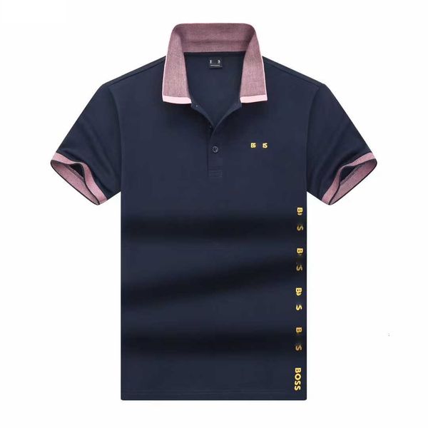 Designer Polo Shirt Mens Polos Tshirt chefes moda marca de luxo camiseta de golfe casual golfe puro algodão respirável mangas curtas T camisetas 2024 Summer Top JW7Y