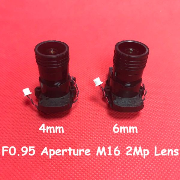 PEÇAS HD F0.95 APERTURA M16 MONTAGEM LENS CCTV FIRL IRIS CCTV PARA IMX327 IMX291 CAM MODULO IR CUTO CUTO DE CUTO 4MM 6MM STARLIGHTS REGORDER DE VÍDEO