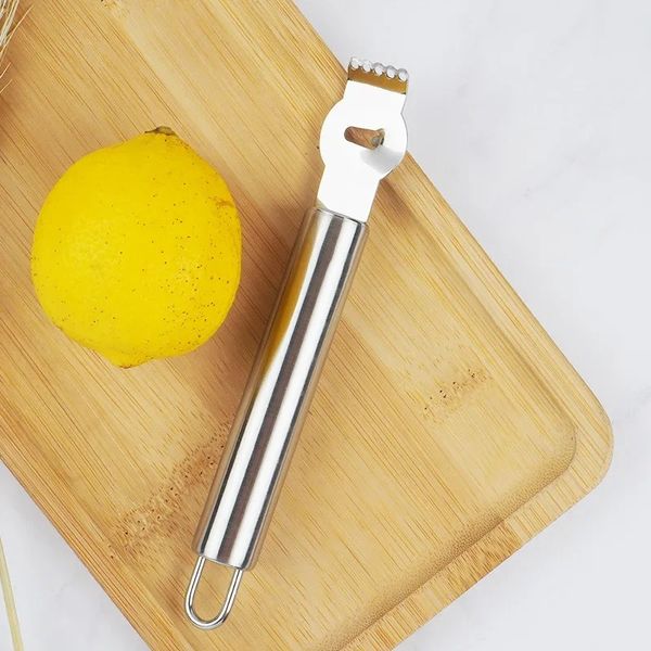 Limon Zester Grater Paslanmaz Çelik Limon Grater Turuncu Soyucu Narenciye Meyve Grater Peeling Bıçak Mutfak Gadgets Bar Aksesuarları