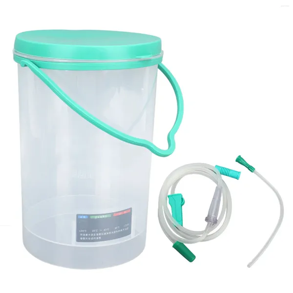 Sacos de armazenamento kit de balde de enema transparente Reduza o estresse de limpeza do cólon Professional Fácil de limpar cuidados de saúde para uso doméstico