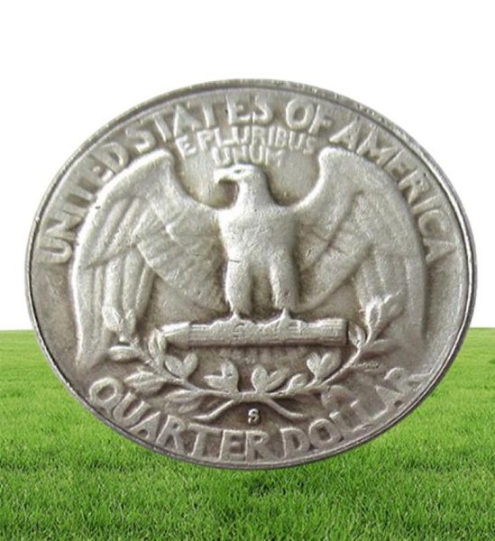10pcs 1932 Antique US Washington Quarter Dollar Coins Arts and Crafts USA Presidente Copia di monete commemorative decorate Coinlibert7883672