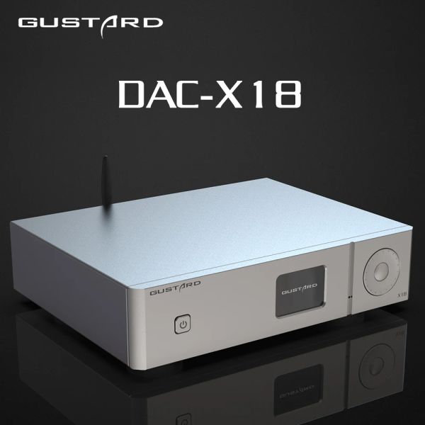 Converter Gustard X18 MQA DAC com ES9038 PRO CHIP XU216 Processador Bluetooth 5.0 Decodificador de áudio HIFI PCM768 DSD512 LDAC HD