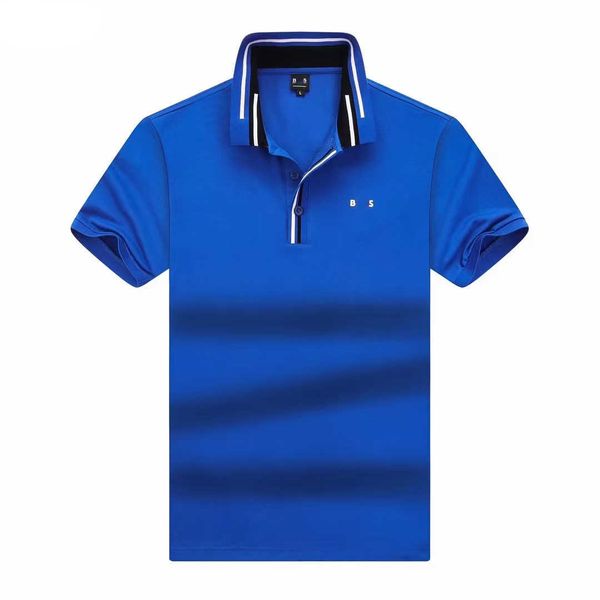 Designer Polo Shirt Mens Polos Tshirt chefes Moda marca de luxo camiseta de golfe casual Golfe puro algodão respirável Mangas curtas T camisetas 2024 Top de verão Top QFKX