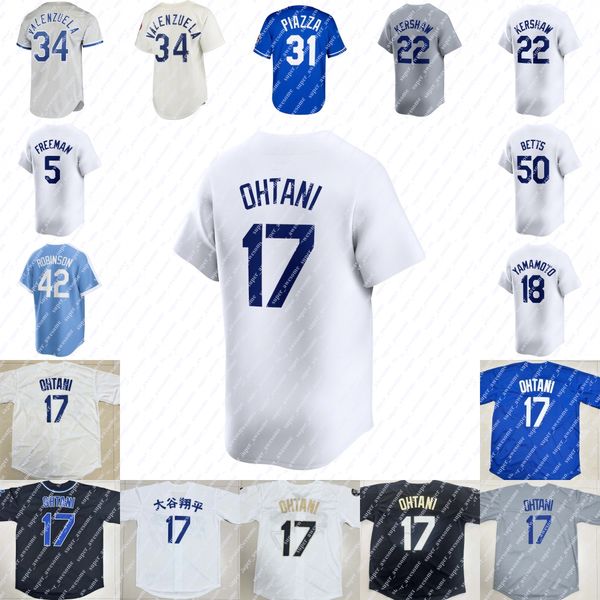 Shohei Ohtani Jersey de beisebol Mookie Betts Freddie Freeman Teoscar Hernandez James Outman Gavin Lux Walker Buehler Tyler Glasnow Max Muncy Will Smith Bobby Miller