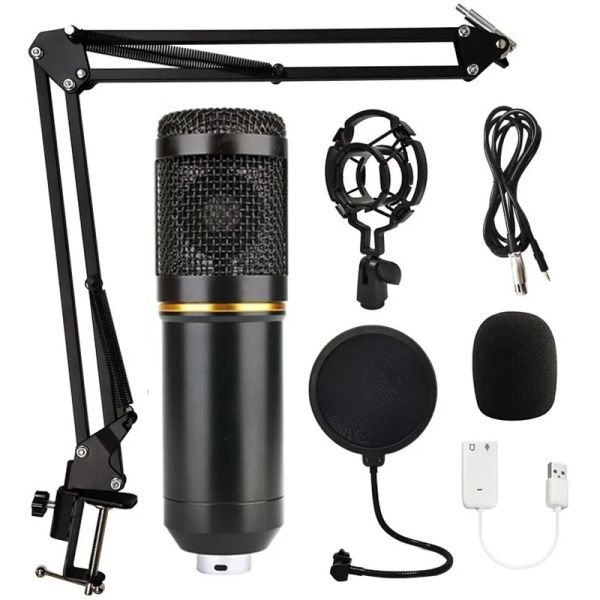 Микрофоны BM 800 микрофон конденсатор Профессиональный микрофон Home Studio Microphone BM800 Запись микрофон для компьютерной звуковой карты