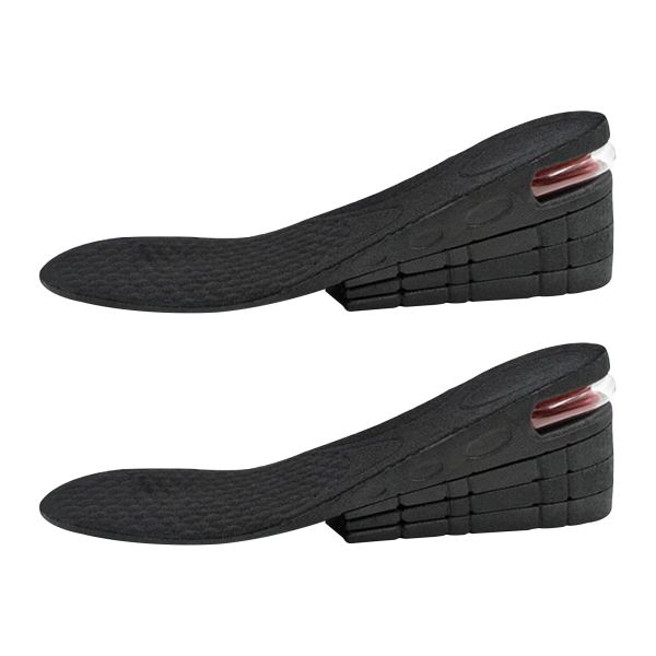 Accessoires 1Pair Männer Frauen Accessoires Schuh Innensohle Luftkissen unsichtbarer Pad Nicht -Schlupfhöhe Weiche Absatz 4 Schicht hohe Erhöhungen Einsätze Aufzüge