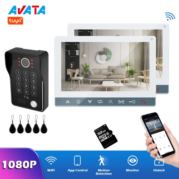 Intercom Wi -Fi IP Video Intercom 1080p Tuya Smart Life Video Doorphone с видео дверной звон