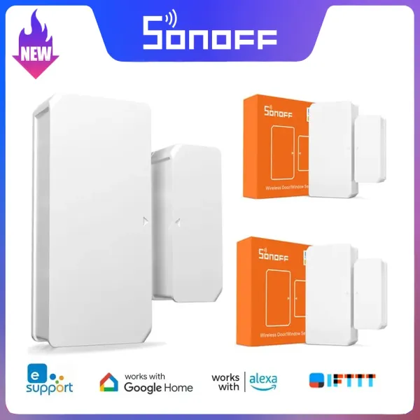 Sonoff de detector SNZB04 Sensor de alarme da janela da porta ZigBee para Ewelink Smart Security Zbbridge Necessário de trabalho com Alexa Google Home