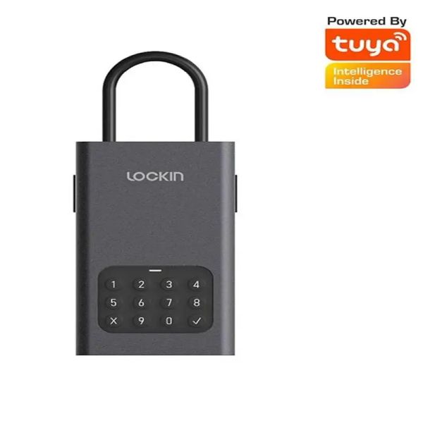 Blocca Tuya Lockin Smart Key Storage Lock Blocco Box Bluetooth Tasto Password Wireless Casella in lega sicura IPX5 Imploote