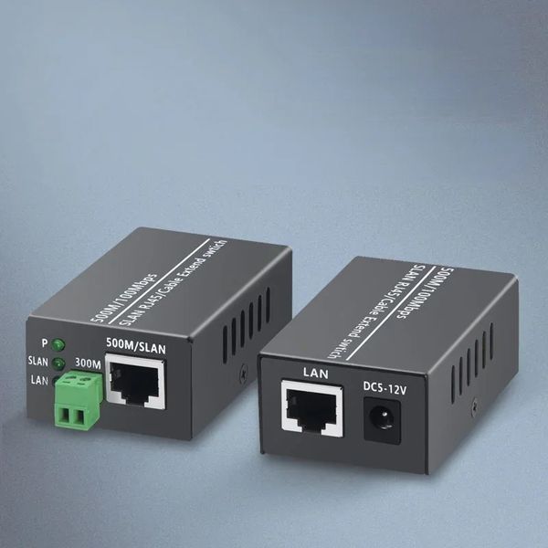 ANPWOO 1PCS Ethernet IP Extender Over Coax HD Network Kit EOC Koaxialkabelübertragung Extender für Sicherheit CCTV -Kameras für Koaxialkabelnetzwerk Kit