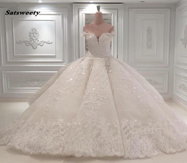 Белые аппликации свадебные бальные платья на заказ на Ближнем Востоке Саудовская Аравия Свадебная невеста