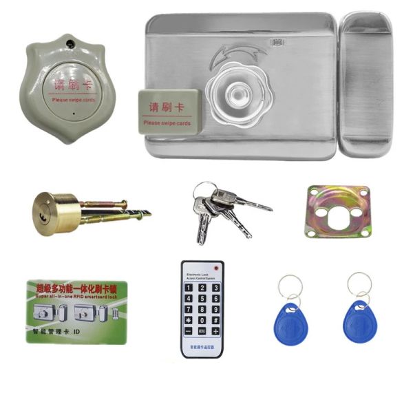 Bloquear Smart Electric Control Porta Lock Home Intelligent Antithief Kit de controle de acesso à porta Mudo da porta DC 12V para segurança doméstica