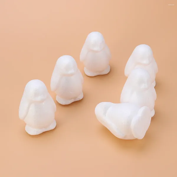 Dekorative Figuren 6pcs 112 cm Weihnachten weiße Formen Figur Handwerk DIY Malerei Zeichnung Weihnachten Polystyrol Figur für Kinder Erwachsene