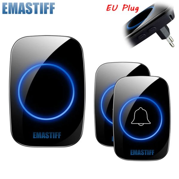 Campanello nuovo casa benvenuto Benventatori Wireless Wireless Wireless Waterproof 300m Remote Remote UK UK Plug USA 433MHz Smart Door Bell Chime