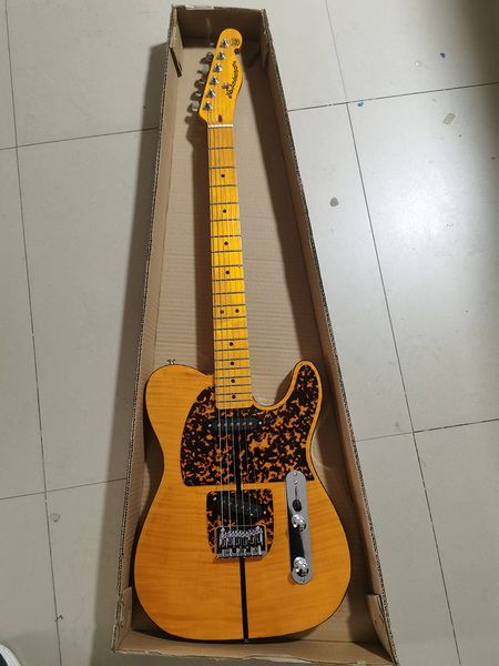 Guitarra elétrica Cathead T Electric de alta qualidade, bordo do corpo de bordo, hardware de níquel cromo, guarda de pérolas, em estoque, envio rápido