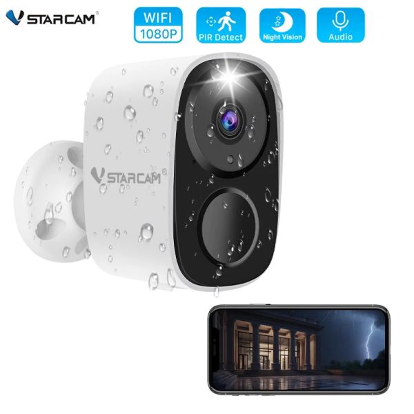 Камеры беспроводная камера Wi -Fi Ccment Cctv Camera Camera Outdoor Full HD 1080p Audio IP -камера с 5000 мАч аккумуляторной камеры