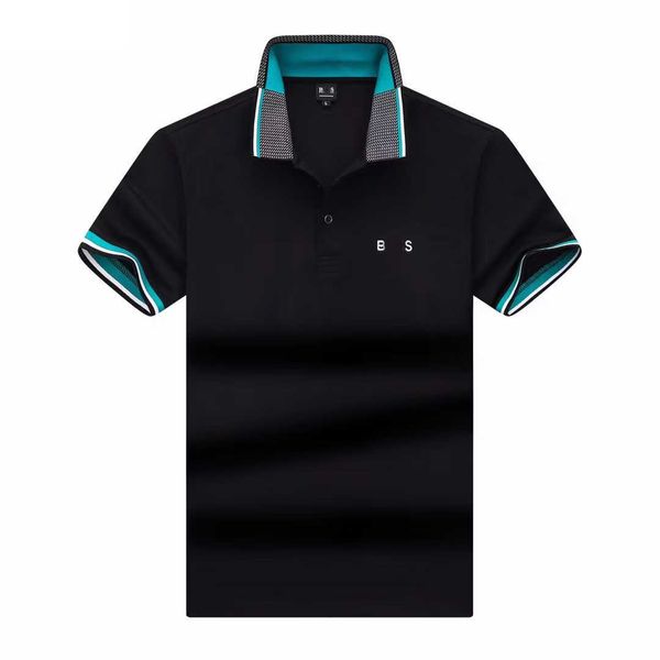 Designer Polo Shirt Mens Polos Tshirt chefes Moda marca de luxo Camiseta comercial Camiseta de golfe pura algodão respirável Mangas curtas T camisetas 2024 Summer Top SQQ5