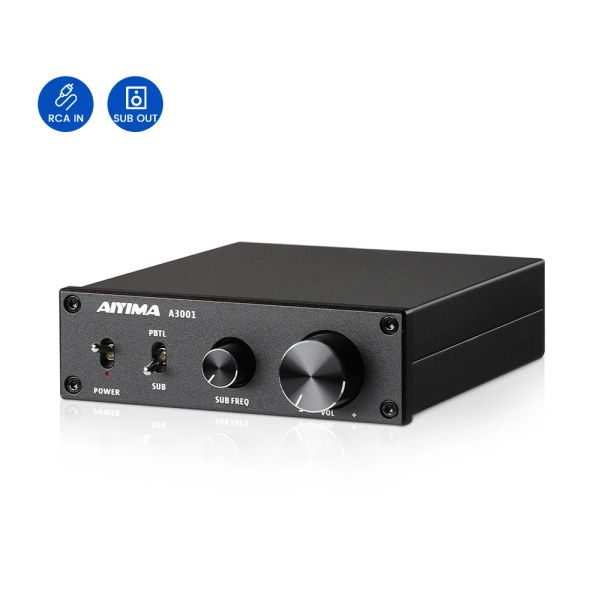 Amplificador AIYIMA TPA3255D2 Amplificador 300W HiFi Mono Channel Audio Power Subwoofer Amplificador Classe D AMP NE5532 OP AMP para áudio de som doméstico