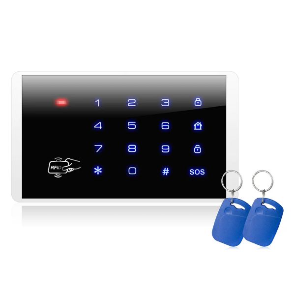 Keyboard Fuers K16 433MHz Wireless RFID Touch Tastatur Tastatur für G18 W181 W204 K52 PSTN GSM WiFI Home Security Alarm System