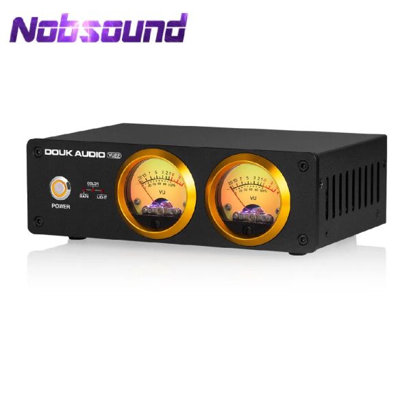 Amplificatore Nobsound Dual Microfono + Linea Vu Vu Meter Display per amplificatore Level sonoro DB Pannello DB Music Spectrum Indicatore