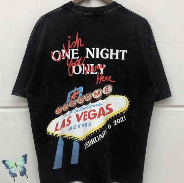 Frauen Männer schwerer Stoff Casual Print T -Shirt Las Vegas One Nacht nur Jack Tshirt1444134