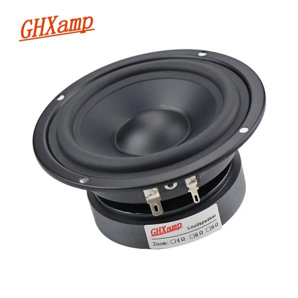 Alto -falantes unidade de alto -falante puro de gama HiFi 4 polegadas 115 mm 80W alto -falante mediante home home mid unidade de borracha lateral fosco com revestimento diy 1pcs