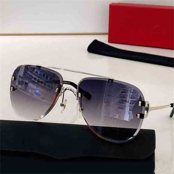 2024 Lüks Tasarımdan Moda Yeni Erkek ve Kadın Güneş Gözlüğü Diamond Cut Men Moda Gözlükleri Vintage Serin Ayna Gölleri Gafas de Sol Mujerkajia