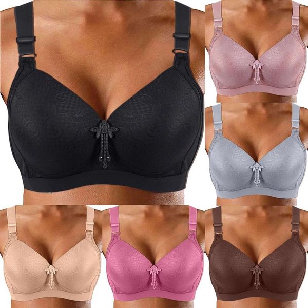 Bras Womens Middle sottile traspirante senza anello d'acciaio Mother reggiseno morbido brasieres para mujer soutiens-gorge sexy