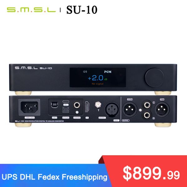 Ausrüstung SMSL SU10 MQA Decoder Support MQACD Dual ES9038pro Hires Audio DAC 32bit/768KHz DSD512 Unterstützung LDAC, APTX/HD, SBC, AAC SU10 DAC