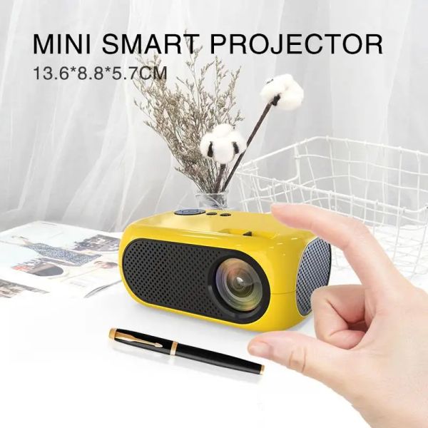 Системный мини -проектор светодиодный портативный Beamer, совместимый с HDMI USB 640x480p Поддержка 1080p Video Projetor Kids Gift Smart TV Projector
