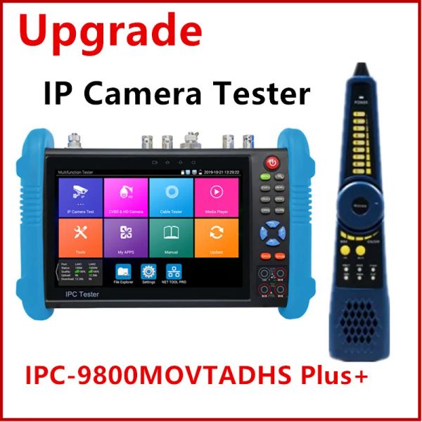 Visualizza il tester fotocamera IP IPC9800Movtadhs Plus+ con output di alimentazione POE IP AHD CVI TVI SDI CVBS Security Monitor Monitor