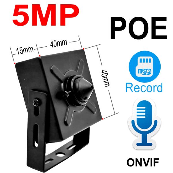 Câmeras 5MP Poe Câmera IP HD CCTV Segurança Construção de vigilância de micro SD Micro SD slot onvif 1080p mini vídeo home cam Poe 2mp Camhi