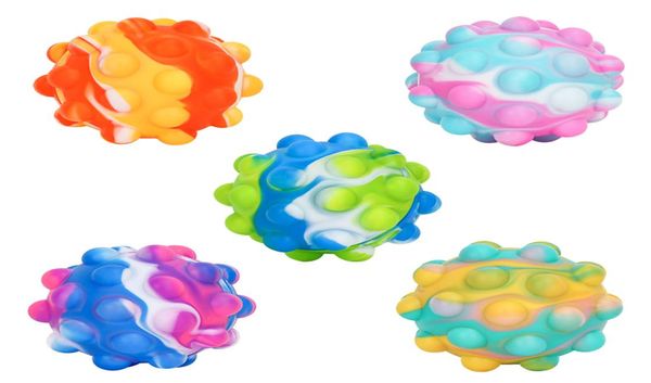 3D Fidget Toy Toy Sensory Stress Ball Balls Bolas de Exercício de Ansiedade de Ansiedade Focus Squeeze Toys For Girls crianças Crianças Autismo ADHD7308294