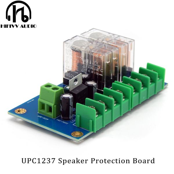 Verstärker 2.0Ch Digitalverstärker -Lautsprecherschutzausschütze des UPC1237 Omron Relay Dual Parallel Isolation Signal Speaker Protective Board