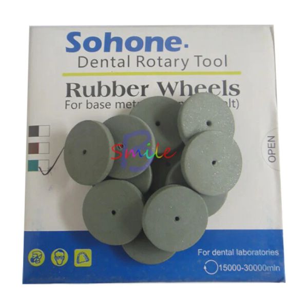 Ferramentas 100pcs Rodas de polimento de borracha dentária de alta qualidade para jóias dentárias Rotário de ferramentas de polimento de jóias de jóias vermelhas e verdes