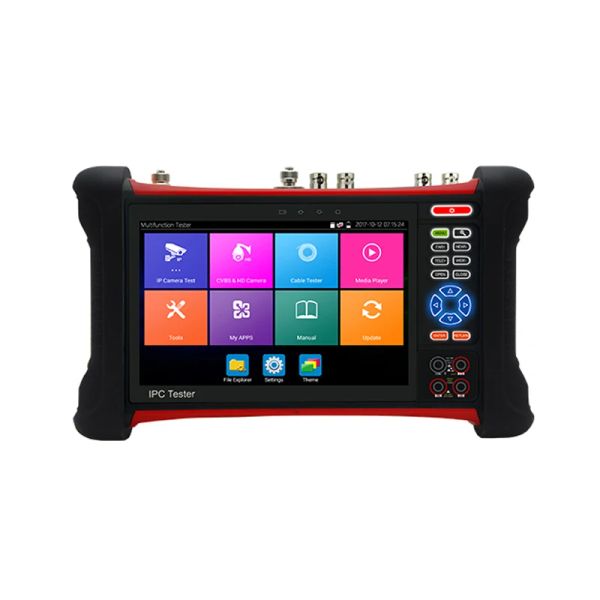 Sistema de 7 polegadas Retina Touch Screen IP CVBS AHD CVI TVI SDI 6 em 1 testador de CCTV