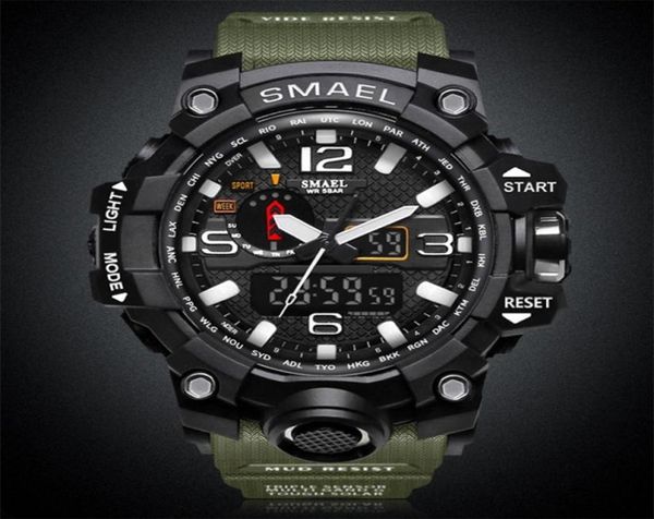 SMAEL Brand Männer modische wasserdichte Stoppuhr Analog Quarz Watch Mens Sport Uhren lässige digitale Uhr Männliche Relogio Maskulino 206157178