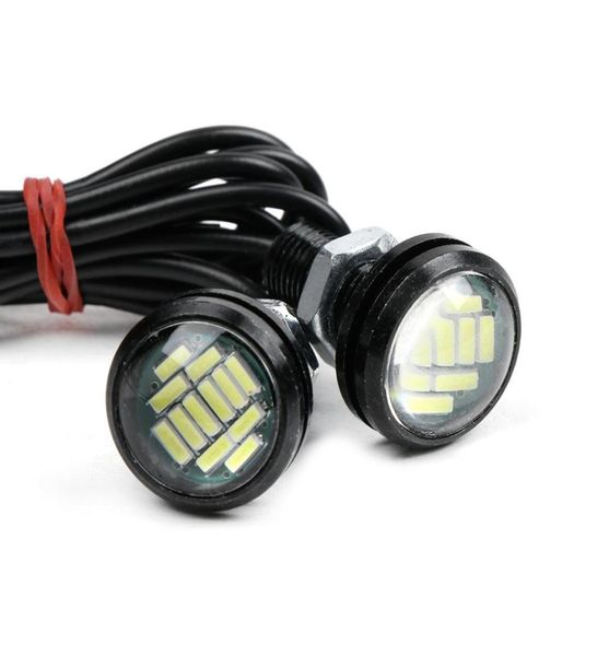 10pcs Car LED Running Eagle Eye Lights Lamp DC 12V 15W 22mm Backup reverso DRL FOG DIA DIA