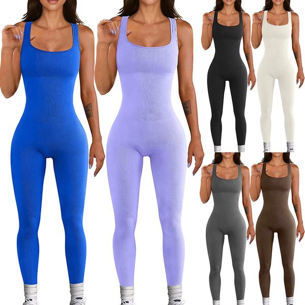 Fila della vite da donna Guonte quadrata con colletto quadrato Onepiece Yoga Shapewear Sports Fitness Fitness High Bounce Hip Sollivide SEXY SUSITY 240322