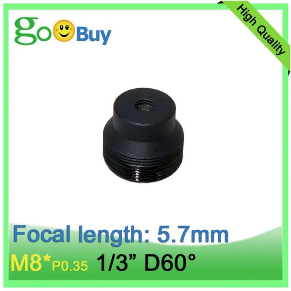 Filtri M8*P0.35 Lunghezza focale 5,7 mm Lence di riconoscimento facciale 60 gradi per il sensore CMOS Mini CCTV Sensore CMOS Lice di identificazione della fotocamera