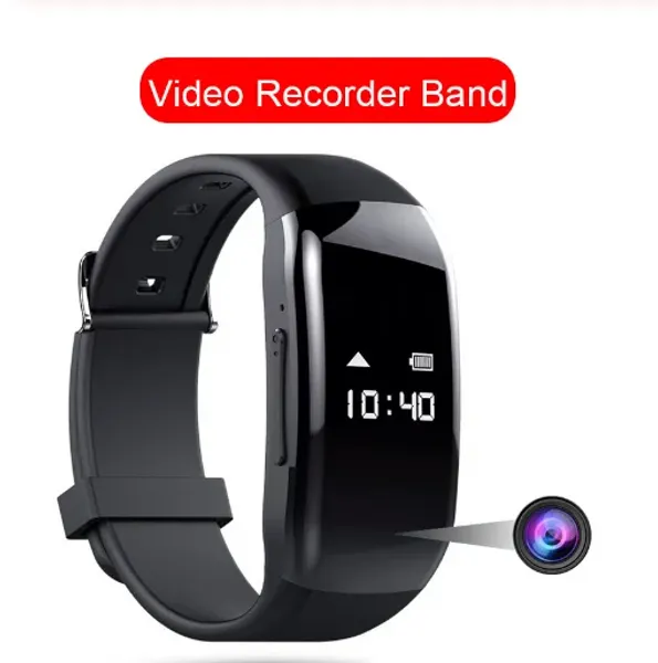 Смотреть 1080p Профессиональную видеокамеру Recoding Smartband Voice Photo Recorder HD Smart Band Watch Smart Wwatch