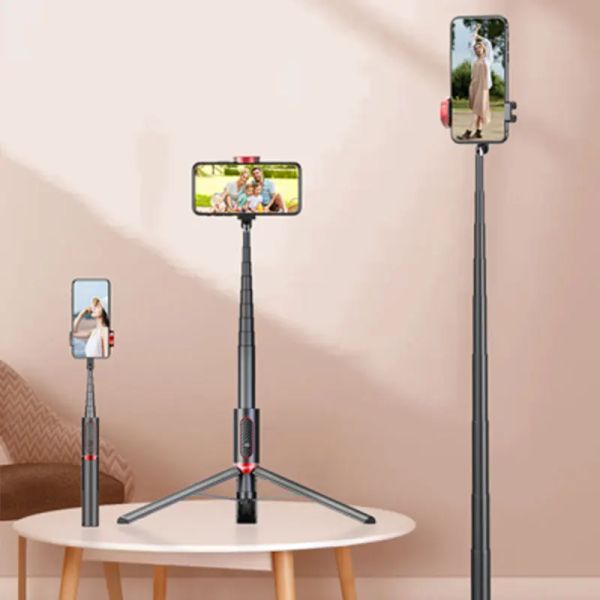 Monopods Selfie Stick Tripod tragbarer 1,5 m Onepiece Universal Multifunktion Mini Bluetooth Fernbedienung Desktop Live Boardcast Ständer